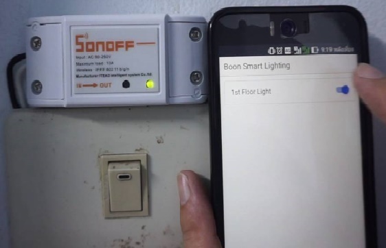 חיבור מקבילי sonoff